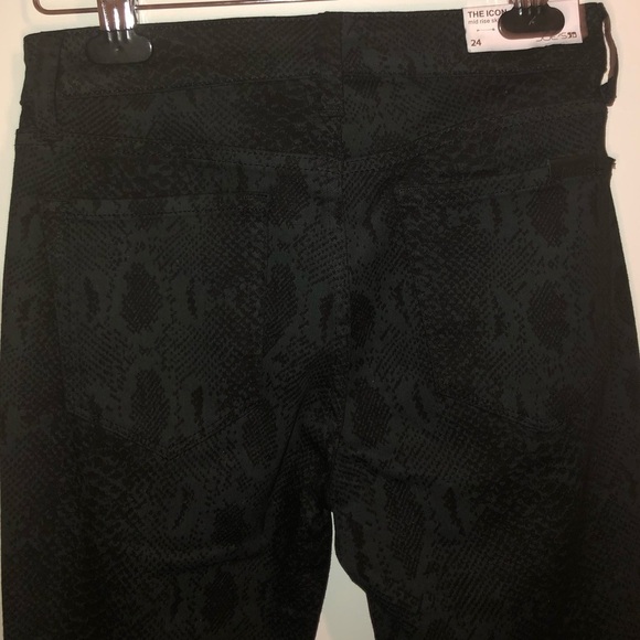Joe’s jeans The Icon skinny ankle mid rise snake print Waist 24 - Picture 4 of 12